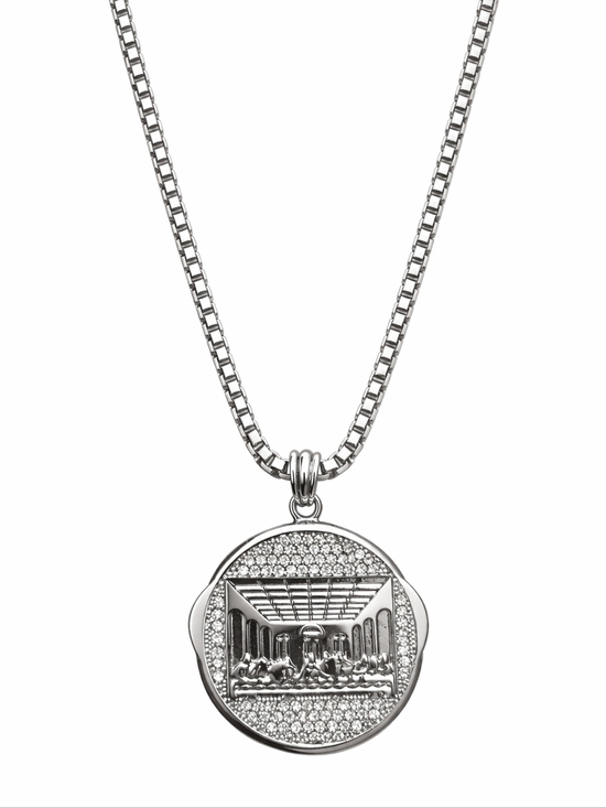Jewelry - Unisex Last Supper Necklace 34” Box Chain (17" Drop") NWT